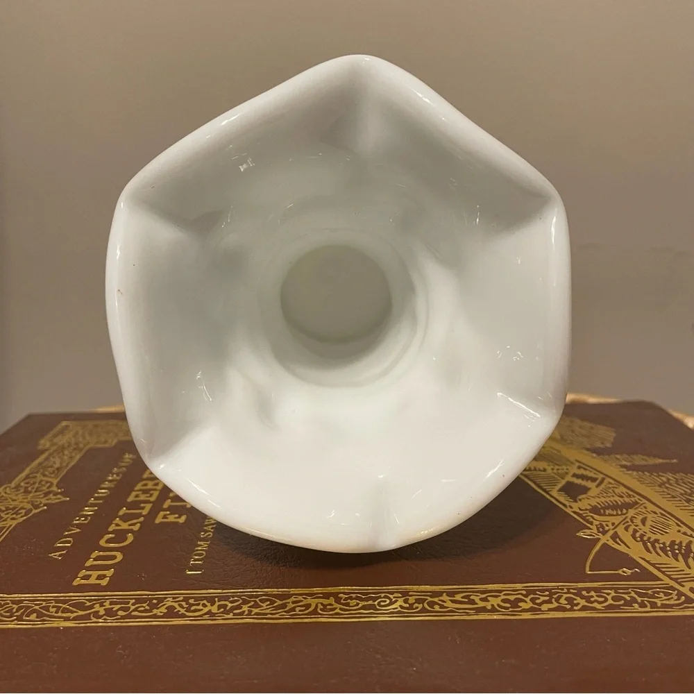 Vintage Imperial Glass Ohio Loganberry Milk Glass Vase